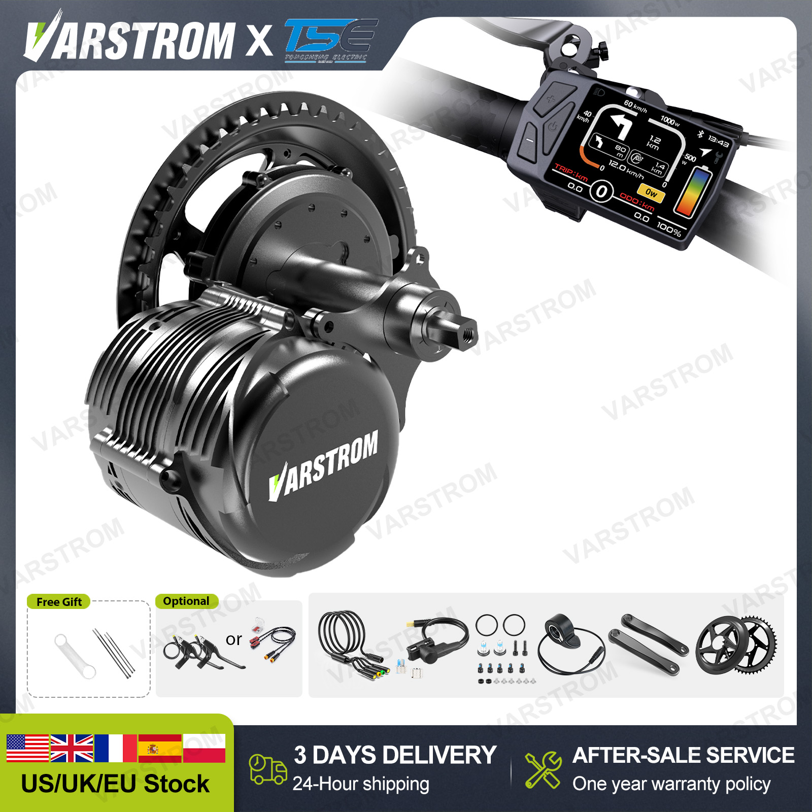 [ABD 3 Gün Hızlı Teslimat] Ton - Side Hung Mid Drive Motor Kit incelemesi ve fiyatı